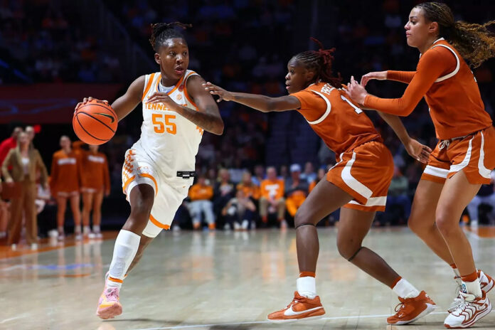 #22 Tennessee Women's Basketball Nearly Stuns #4 Texas After Erasing Early Deficit. (UT Athletics)