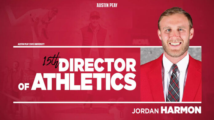 Austin Peay State University Alumnus Jordan Harmon Named 15th Director of Athletics for the Governors. (APSU Sports Information)