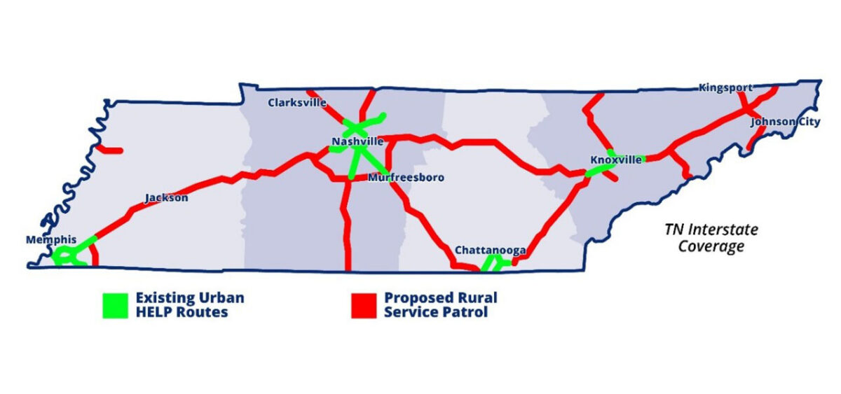 Tennessee Department of Transportation Rural Service Patrol Interstate Coverage
