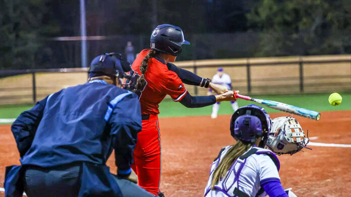 Brie Howard Sets Single-Season RBI Record Despite Austin Peay State University Softball Loss to Central Arkansas. (Alex Allard, APSU Sports Information)