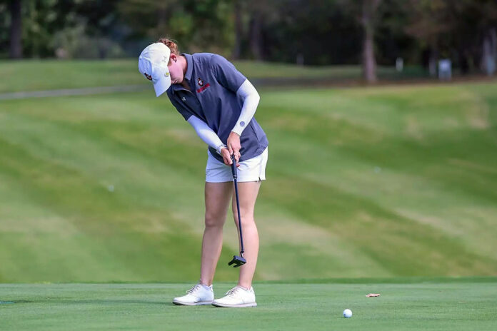 Austin Peay State University Women's Golf Women’s Golf Trails Leader by Narrow Margin After Day One in Alabama. (Camille Blaylock, APSU Sports Information)