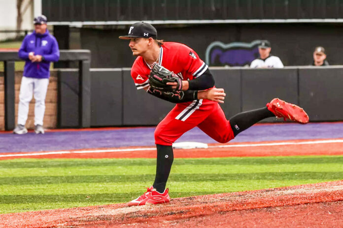 Austin Peay State University Baseball Wins Series Opener against Central Arkansas as Cody Airington Throws Career-High Seven Innings. (Preston Ludwick, APSU Sports Information)