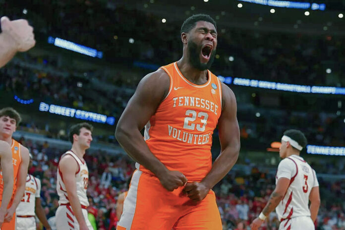 Tennessee Vols Basketball Defeats Iowa State 76-62 to Reach Third Straight Elite Eight. (UT Athletics)