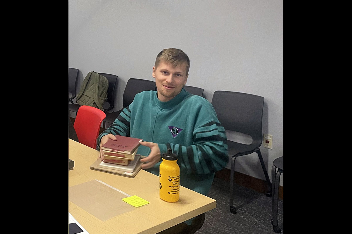 Austin Peay State University student Trey Troyani, who developed the idea for the Woodward Library’s book giveaway. (Contributed photo)