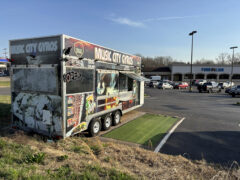 Music City Gyros located in the front of Food Lion on Madison Street.
