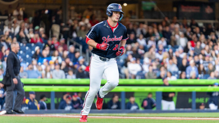 Nashville Sounds Explode for Six First-Inning Runs, Defeat Stripers 8-3 on Saturday Night. (Nashville Sounds)