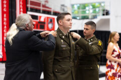 Cadet Christopher Martin became the ROTC’s 1,000th Army officer.