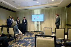 Austin Peay State University students present their portfolio during the TVA Investment Challenge Program. (Contributed photo)