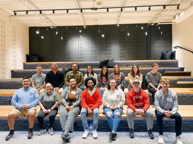 Díaz Campos and the inaugural members of the Explore program. (Contributed photo)