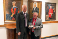 Ambassador Dragan Šutanovac and APSU President Dr. Michael Licari.