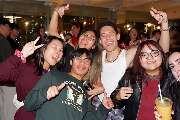 Ivan Lopez, a rising junior radiologic technology major (foreground, second from left), with several of the friends he met while studying abroad in South Korea. (Contributed photo)