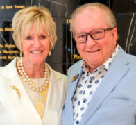 Alison Clouser, President of the Museum Guild, and Frank Lott, Executive Director of Customs House Museum