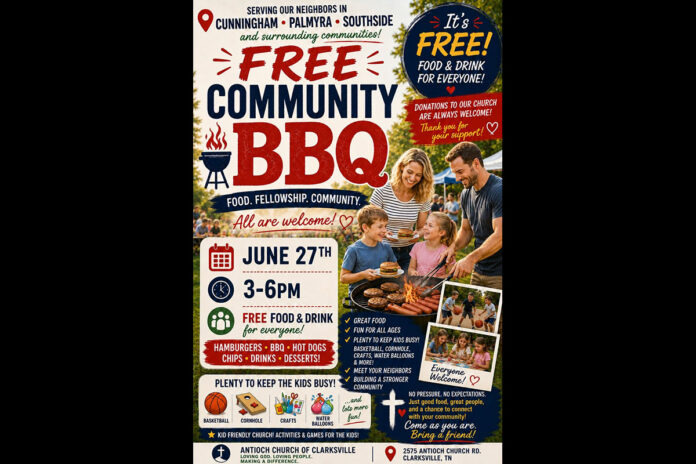 Antioch Church of Clarksville to hold Free Community BBQ