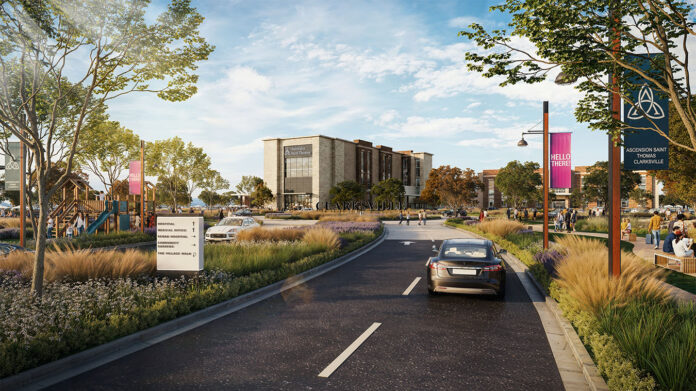 Ascension Saint Thomas Clarksville Hospital rendering.