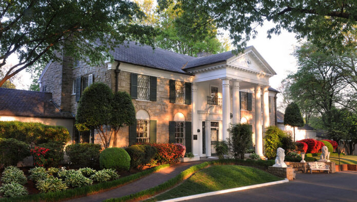 Elvis Presley's Graceland in Memphis, Tennessee.