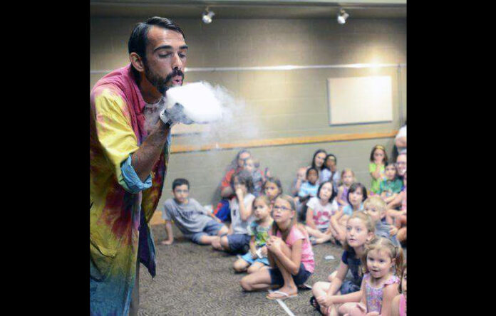 Mr. Rich uses dry ice to perform a science experiment. (Super Science)
