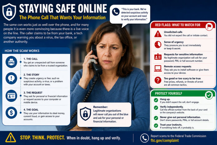 Staying Safe Online: The Phone Call That Wants Your Information