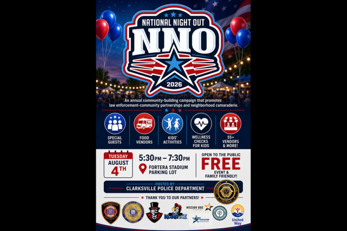 National Night Out Returns to Clarksville August 4th