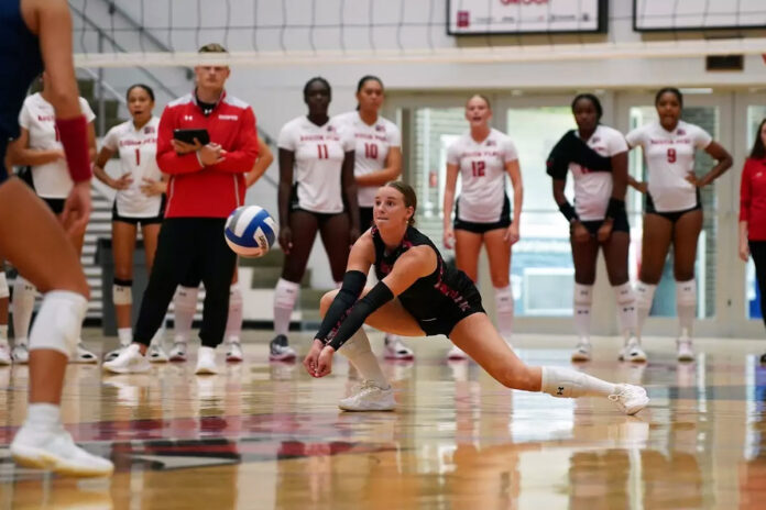 Austin Peay State University Volleyball Battles Belmont Before Falling in Four-Set Exhibition Match. (APSU Sports Information)