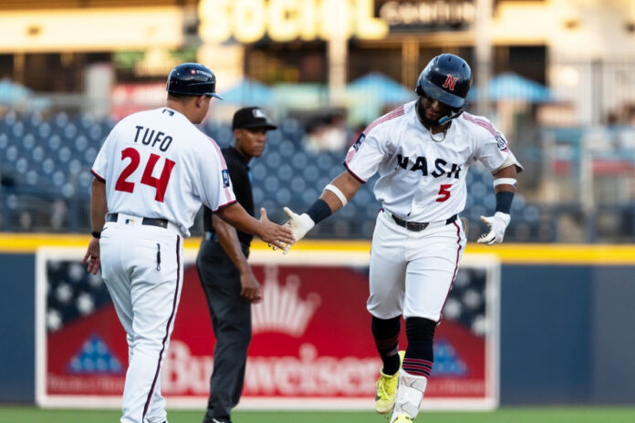 Luis Matos' 4-RBI Night Powers Nashville Sounds Past Indianapolis Indians. (Nashville Sounds)