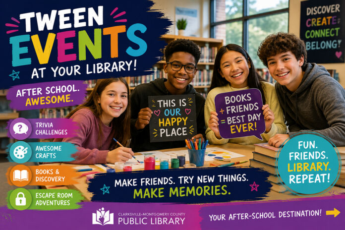 Clarksville-Montgomery County Public Library Tween Events