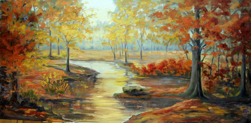 Ellen's Creek in Autumn by Betty Liles Ellen's Creek in Autumn by Betty Liles