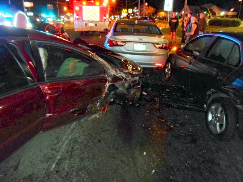 Eight vehicle crash on Fort Campbell Boulevard. (Photo by CPD-Officer Zach Upton) Eight vehicle crash on Fort Campbell Boulevard. (Photo by CPD-Officer Zach Upton)