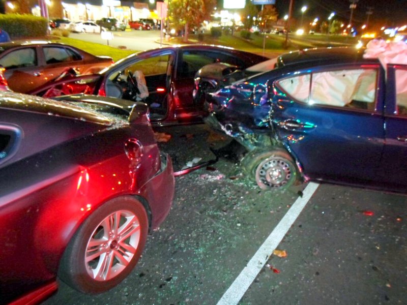 Eight vehicle crash on Fort Campbell Boulevard. (Photo by CPD-Officer Zach Upton) Eight vehicle crash on Fort Campbell Boulevard. (Photo by CPD-Officer Zach Upton)