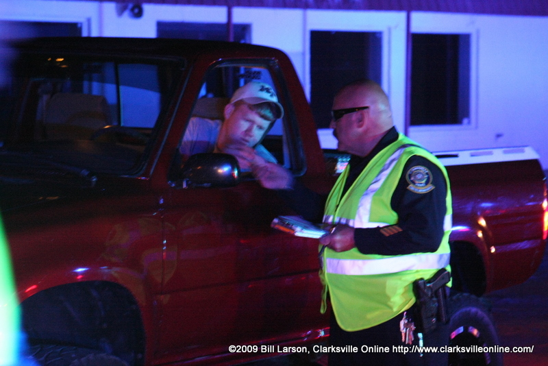 Talking with a motorist Talking with a motorist