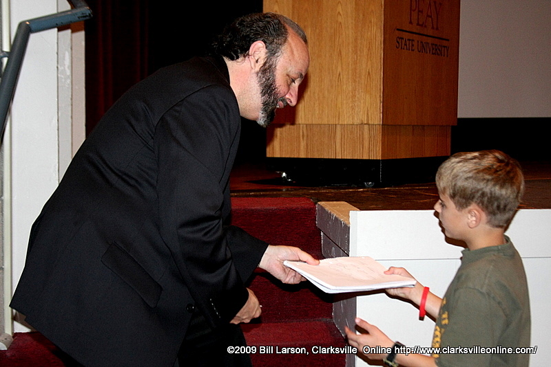 A young fan gets an autograph from Peter Jordan A young fan gets an autograph from Peter Jordan