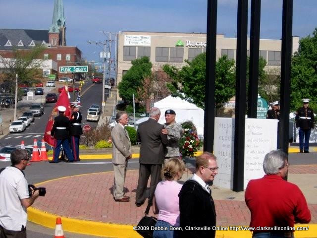 Laying the wreath Laying the wreath