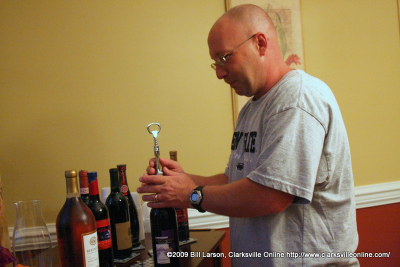 Dennis Latz opens wines so they can breathe Dennis Latz opens wines so they can breathe