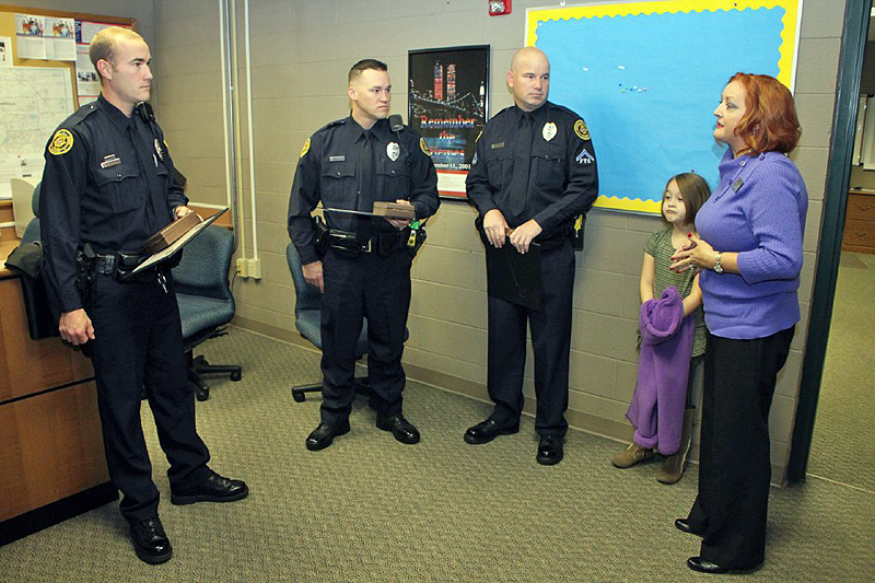 Councilwoman Kaye Jones with award recipients. (Photo by CPD-Jim Knoll) Councilwoman Kaye Jones with award recipients. (Photo by CPD-Jim Knoll)