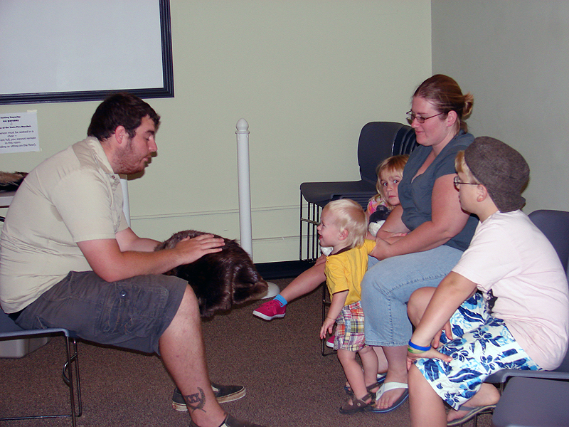 Some of our favorite visitors listen to Sir Michael.