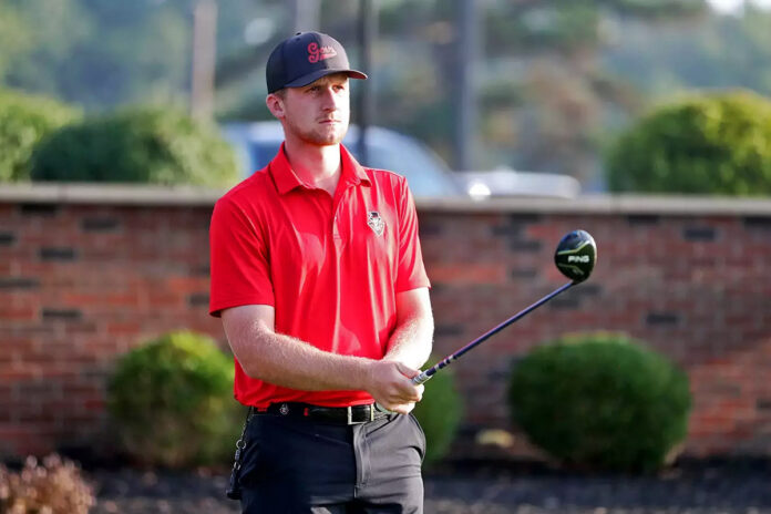 Austin Peay State University Men's Golf Begins Inverness Tournament with Dyer Leading the Way. (Rickey Bassman)