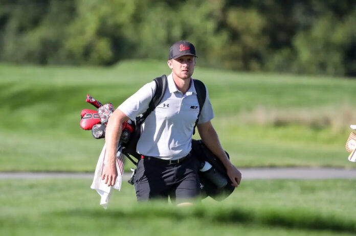 Austin Peay State University Men's Golf’s Jack Dyer in Top-10 Hunt After Strong Round at Inverness. (Ricky Bassman)