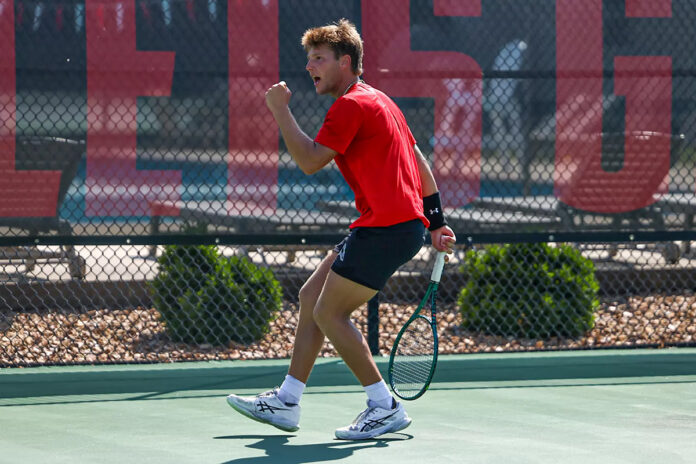 Austin Peay State University Men's Tennis Starts Brian Coons Fall Tournament With Six Victories. (Alex Allard, APSU Sports Information)