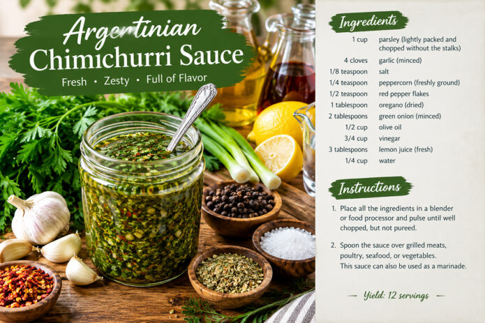 Argentinian Chimichurri Sauce Recipe
