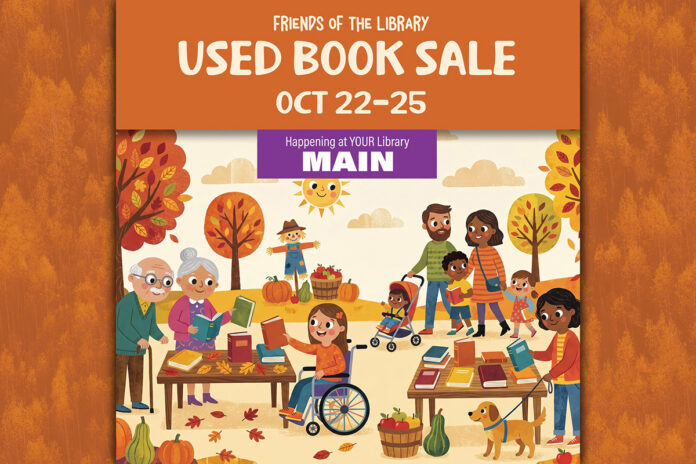 Friends of the Library Fall Used Book Sale at the Downtown Clarksville-Montgomery County Public Library set for October 22nd-24th