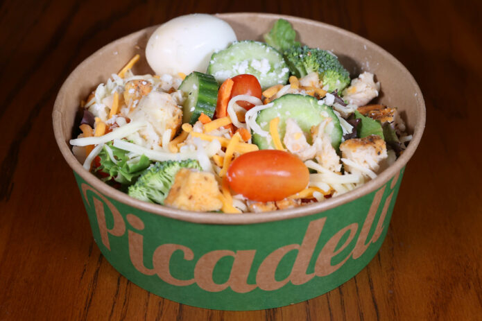 Salad from the Hilltop Supermarket Picadeli Salad Bar. (Mark Haynes, Clarksville Online)