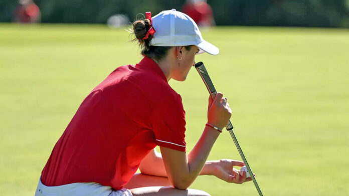 Austin Peay State University Women's Golf’s Jillian Breedlove Leads Govs’ Push at Butler Invitational. (Colby Wilson, APSU Sports Information)