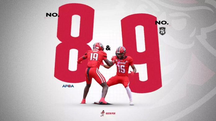 Austin Peay State University football makes program history by entering the FCS consensus top 10 for the first time. (APSU Sports Information)